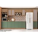 Ver mais imagens de Gabinete P/ Pia Cozinha Balcão Botanic M624 C/ 2 Portas e 3 Gavetas S/tampo 120cm Nogueira/fendi -