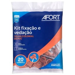 Kit com 5 Telhas de Pvc Colonial 5 Ondas 2,30 X 0,86 X 2.0 Mm com 4 Kit Fixação e Vedação afort  - 6