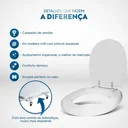 Ver imagem 2 de Tampa de Vaso em MDF De VIlle Branco para bacia Deca