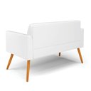 Ver imagem 7 de Sofá Namoradeira Pés Palito Castanho Marisa Corano D03 - D\'rossi Cor Branco