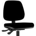 Ver imagem 3 de Kit 2 Cadeiras Caixa Alta Giratória Job L02 Crepe Preto - Lyam Decor