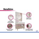 Ver imagem 4 de Conjunto Banheiro c/Esp Bariloche/Londres 90cm Platina MGM