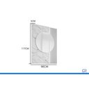 Ver imagem 3 de Conjunto Banheiro c/Esp Bariloche/Londres 90cm Platina MGM