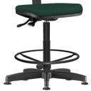 Ver imagem 3 de Cadeira Caixa Alta Giratória Job L02 Crepe Verde Musgo - Lyam Decor
