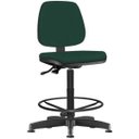 Ver imagem 2 de Kit 2 Cadeiras Caixa Alta Giratória Job L02 Crepe Verde Musgo - Lyam Decor