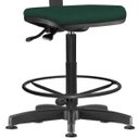 Ver imagem 4 de Kit 2 Cadeiras Caixa Alta Giratória Job L02 Crepe Verde Musgo - Lyam Decor