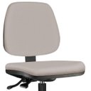 Ver imagem 2 de Cadeira Caixa Alta Giratória Job Linho Bege - Lyam Decor