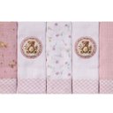 Ver imagem 2 de Pano de Boca Baby Joy Estampado Luxo: Ursa Rosa