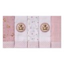 Ver imagem 1 de Pano de Boca Baby Joy Estampado Luxo: Ursa Rosa
