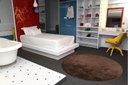 Ver imagem 2 de Tapete Redondo 1,20m Quarto Sala Escritório Pelo Macio.:chocolate