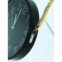 Ver imagem 4 de Relógio de Parede Black Quartz Redondo com Corda de Sisal