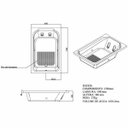 Ver imagem 4 de Banheira Hidromassagem Dupla Ouro Fino Cristal 170cmx110cmx40cm 220V