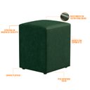 Ver imagem 2 de Puff Quadrado Decorativo L02 Sala de Estar Facto Verde - Lyam Decor