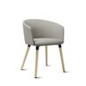 Poltrona PIX Estofada com Pés Palito Gupe Decor Índigo - 5