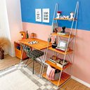 Ver imagem 3 de Home Office Escada Industrial Carvalho e Branco