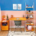 Ver imagem 1 de Home Office Escada Industrial Carvalho e Branco