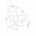 Ver imagem 2 de Cadeira de Escritório Moderna Base Fixa Tela Sevilha Rivatti