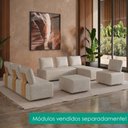 Ver imagem 6 de Poltrona Modular Block Pes Madeira Linho Tcs 701 Moll