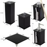Kit Lavabo Toalete Luxo Acrílico 5 Peças Preto - 4