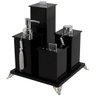 Kit Lavabo Toalete Luxo Acrílico 5 Peças Preto - 1