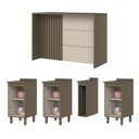 Ver imagem 6 de Kit Ilha Gourmet Connect com Balcões 40cm e Porta Toalha Duna/cristal - Móveis Henn