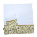 Ver imagem 1 de Kit Bebê Ursinhos 2 Fraldas de Boca Premium Bege - Lilifish