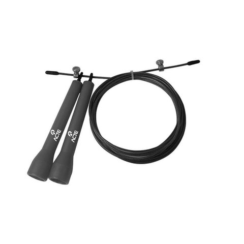 Corda de Pular Acte T79 Treinamento Crossfit Pvc 3 Metros Preta