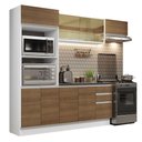 Ver imagem 3 de Armário de Cozinha Completa 100% MDF 250cm Branco/Rustic Acordes Madesa 04