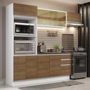 Ver imagem 1 de Armário de Cozinha Completa 100% MDF 250cm Branco/Rustic Acordes Madesa 04