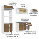 Ver imagem 5 de Armário de Cozinha Completa 100% MDF 250cm Branco/Rustic Acordes Madesa 04