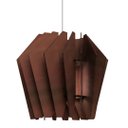 Ver imagem 1 de Luminária Teto tipo Pendente ESPIRAL MDF - Completa - Cor: Marrom
