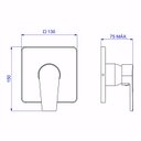 Ver imagem 4 de Acabamento Monocomando de Chuveiro Deca Level Black Matte 4993.bl26.chu.mt