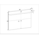 Ver imagem 3 de Painel 180cm Benevello 2036 Branco/siena Quiditá 2036 Bac/siena