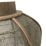 Lanterna Decorativa Redonda Telada em Bambu Cinza 54,5x30cm Mp3 Imports 9579 - 6