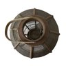 Lanterna Decorativa Redonda Telada em Bambu Cinza 54,5x30cm Mp3 Imports 9579 - 3