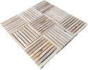 Ver imagem 3 de Kit Piso Madeira Pinus 4 Uni 50x50cm De Qualidade Para Restaurante Technox Marrom