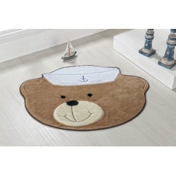 Tapete Formato Urso Marinheiro Bege - 1 Tapete Formato Urso Marinheiro Bege - 1
