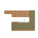 Ver imagem 5 de Cozinha Modulada Pixel Kappesberg 100% Mdp Canela/verde Frevo/canela 330cm