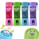 Ver imagem 2 de Mini Liquidificador Suco Portátil Trabalho Recarregável Rosa