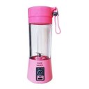 Ver imagem 3 de Mini Liquidificador Suco Portátil Trabalho Recarregável Rosa