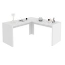 Ver imagem 6 de Kit Escritório Completo com Mesa em L 2 Estantes e Balcão Cor:branco