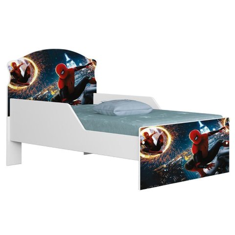 Mini Cama Infantil 148x68cm Proteção Lateral Herói Aranha Z53 - Mpozenato