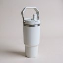 Ver imagem 1 de Garrafa Térmica Ms-983 900ml com Bico com Alça Flip Tumbl Aço Inoxidável Academia Trabalho:Branco
