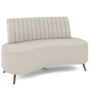 Ver imagem 1 de Sofá Chaise Living 2 Lugares 160cm para Sala Cayman K01 Bouclê Bege - Lyam Decor