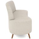 Ver imagem 7 de Sofá Chaise Living 2 Lugares 160cm para Sala Cayman K01 Bouclê Bege - Lyam Decor