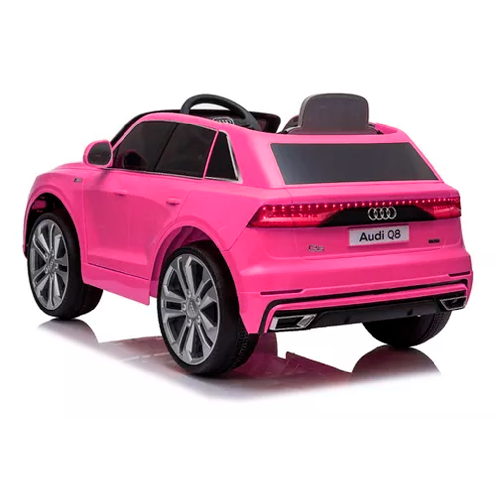 Mini Audi Q 8 Rosa Carro Elétrico Infantil A Bateria Para Crianças Motorizado Meninos Meninas Bebê - 5
