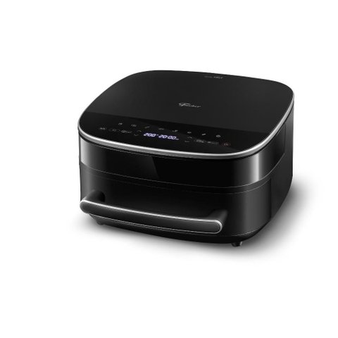 Fritadeira Elétrica Air Fryer Fischer Dual Grill 6l com 9 Receitas Pré-programadas 2600w Preto