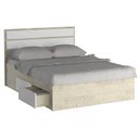 Ver imagem 1 de Cama de Casal com 4 Gavetas 100% Mdf 22870 Marfim Areia/branco - Foscarini
