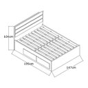 Ver imagem 3 de Cama de Casal com 4 Gavetas 100% Mdf 22870 Marfim Areia/branco - Foscarini