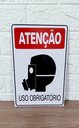 Ver imagem 4 de Kit 2 Placa de Sinalização Obridatorio Uso de Mascara 20 X30